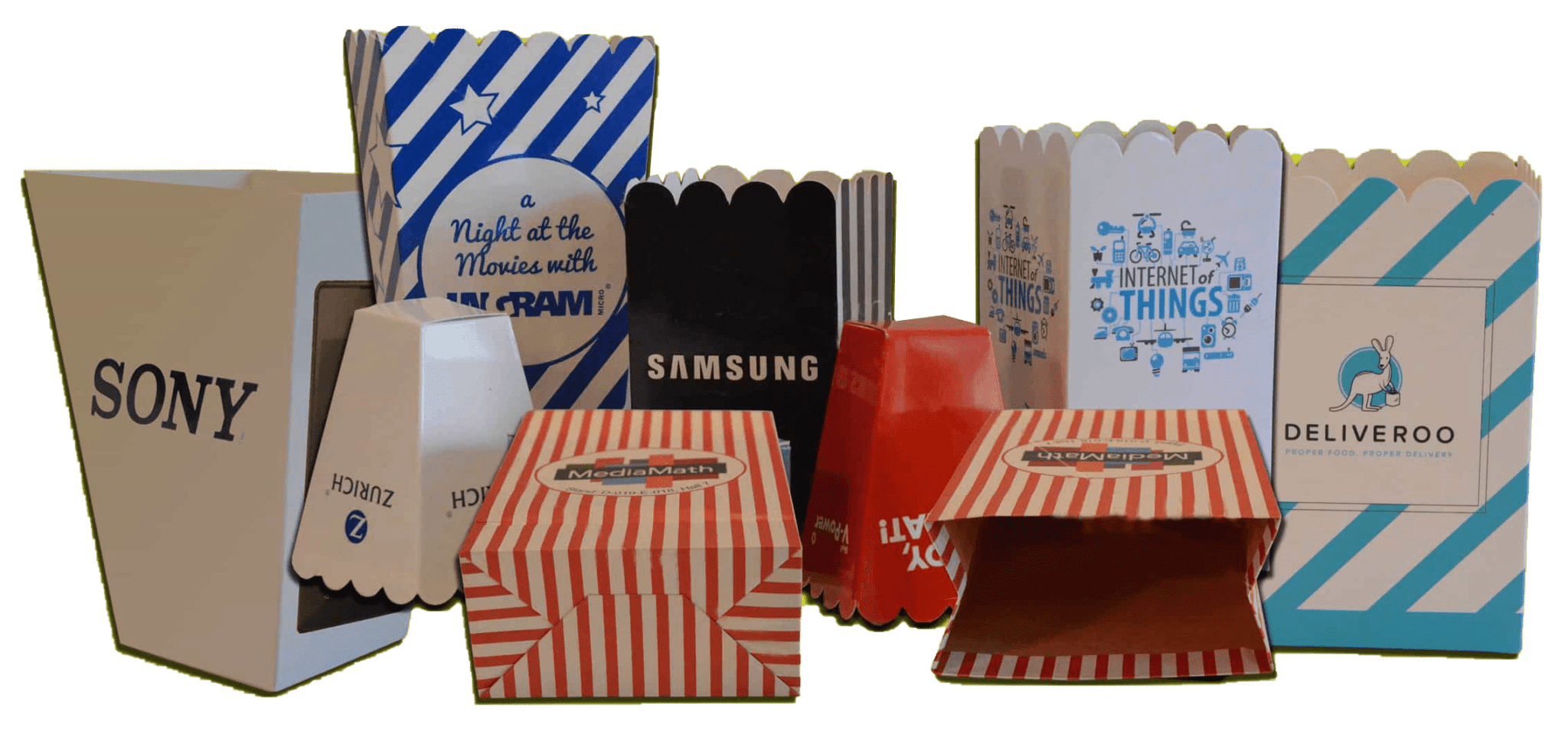 Custom Printed Popcorn Boxes Personalised Pop Corn Bags with Logo